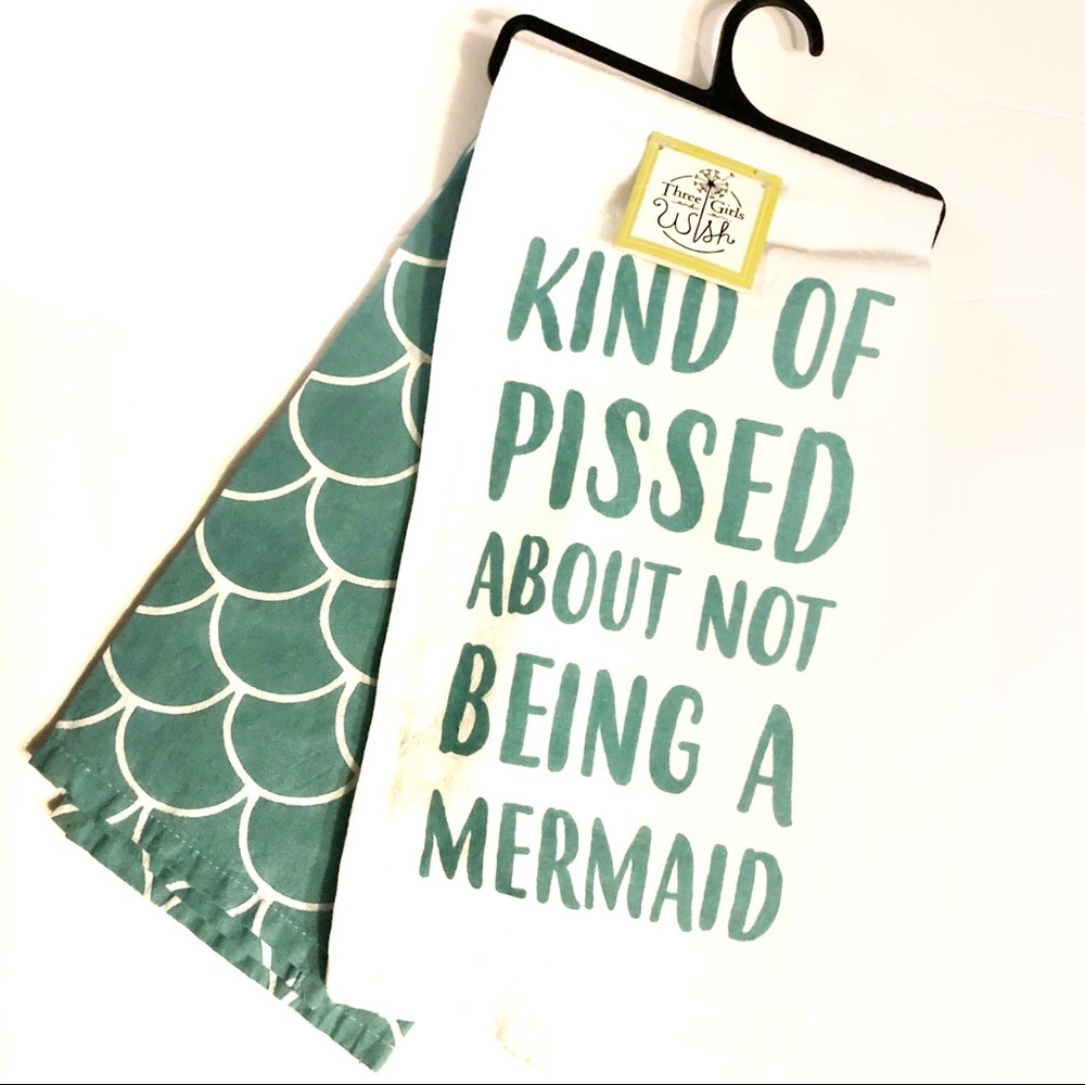 Mermaid Dish Towels 2 count